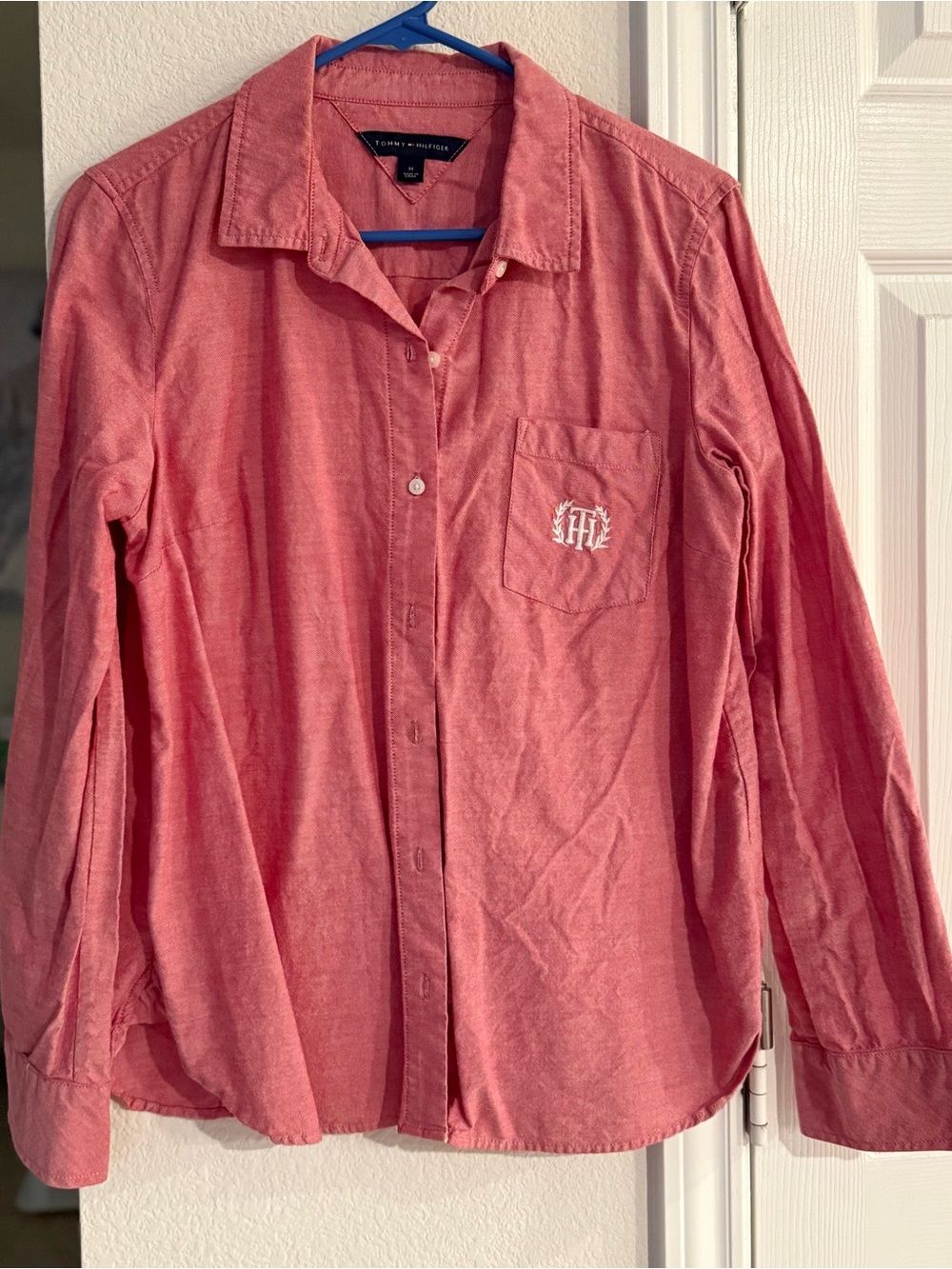 Tommy Hilfiger Men's Coral Button-Down Shirt